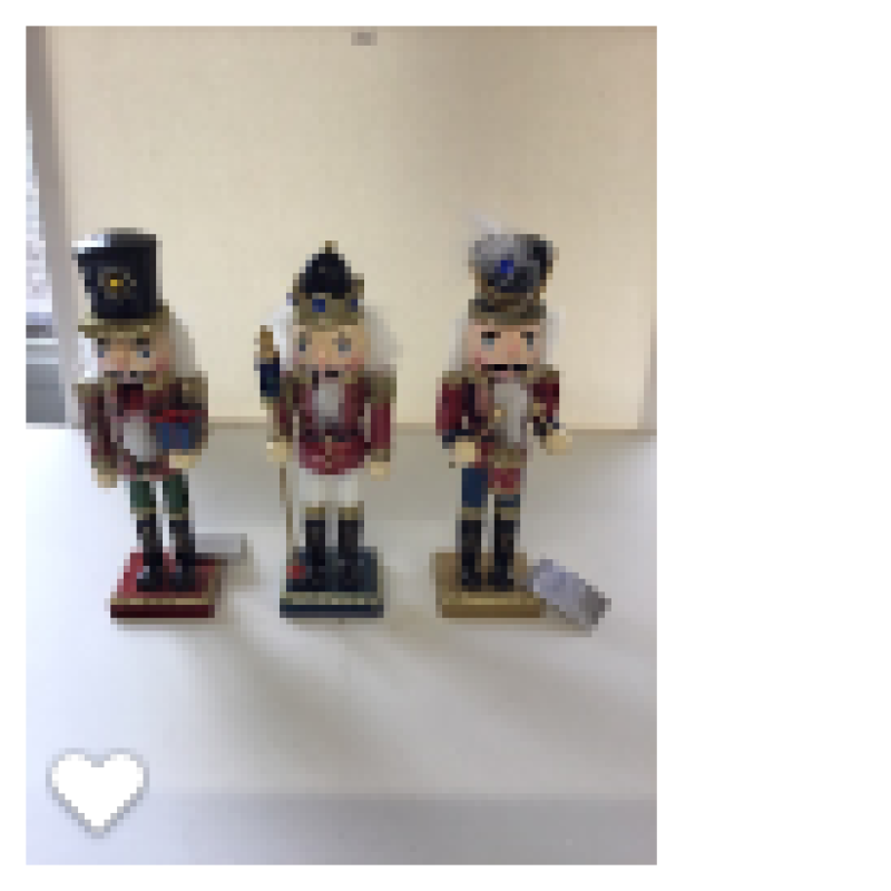 notenkraker vuren glitter 3 ass ossenbloed 8.5x6x25cm